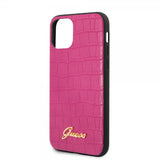 Guess iPhone 11 Deksel Croco Rosa