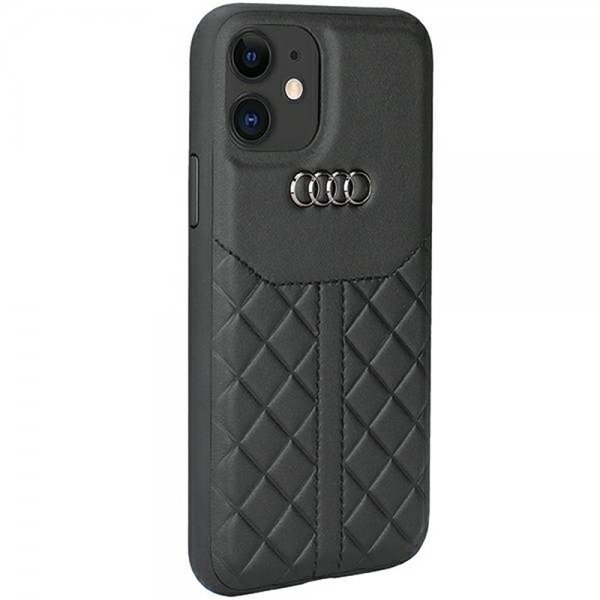 Audi iPhone 11 Deksel Genuine Leather Case Svart