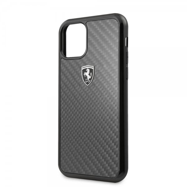 Ferrari iPhone 11 Deksel Karbonfibertekstur Svart