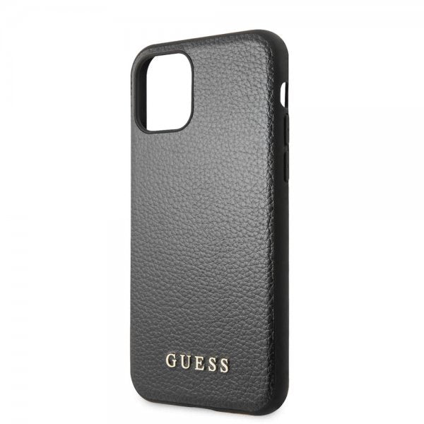 Guess iPhone 11 Deksel Skinntekstur Svart