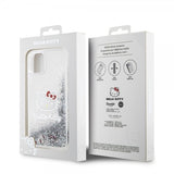Hello Kitty iPhone 11 Deksel Liquid Glitter Translucent