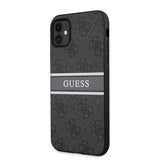 Guess iPhone 11 Deksel Printed Stripe Grå