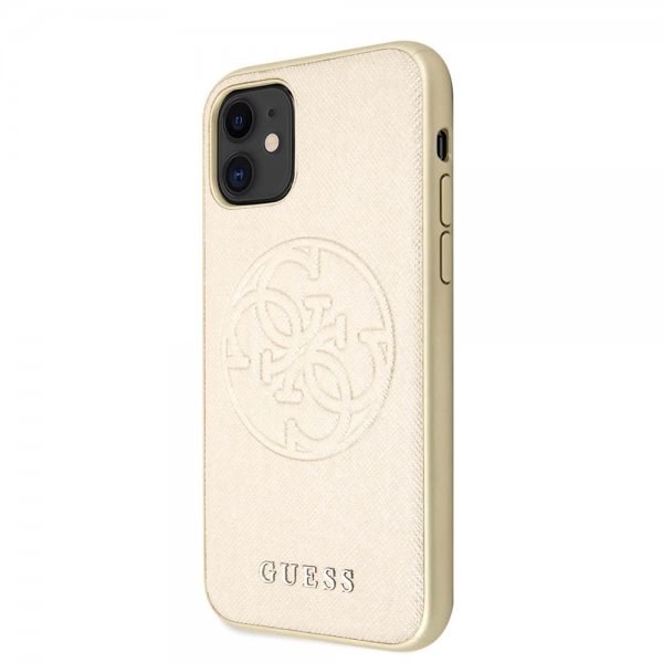 Guess iPhone 11 Deksel Saffiano Cover Gull