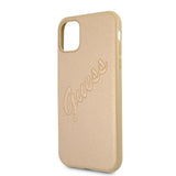 Guess iPhone 11 Deksel Saffiano Vintage Script Gull