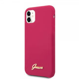Guess iPhone 11 Deksel Silikoni Cover Vintage Rød