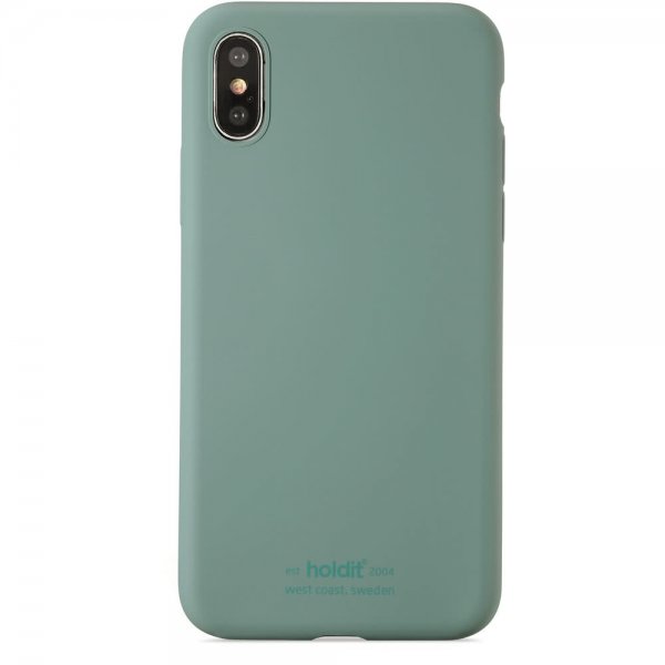 holdit iPhone X/Xs Deksel Silikon Moss Green