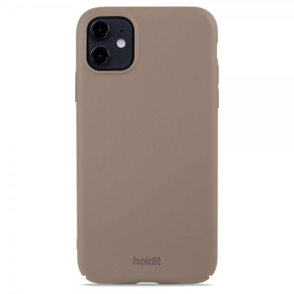 holdit iPhone 11 Deksel Slim Case Mocha Brown
