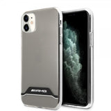 AMG iPhone 11 Deksel Stripes Horizontal Klar Svart