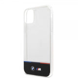 BMW iPhone 11 Deksel Tricolor Stripe Transparent