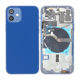 iPhone 12 bakside med komplett ramme OEM - blå