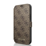 Guess iPhone 12 Mini Etui Monogram Brun