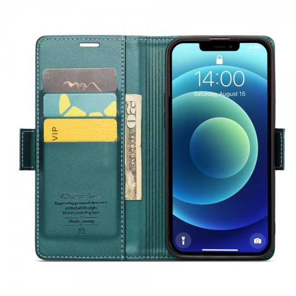 CaseMe iPhone 12/iPhone 12 Pro Etui 023 Series Grønn