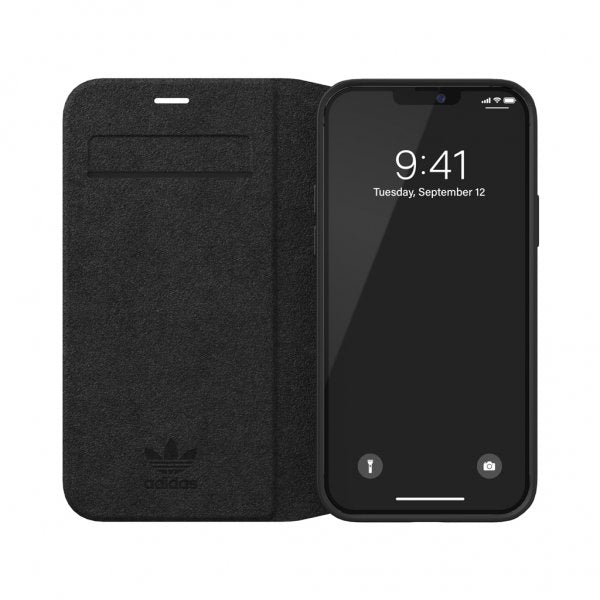 Adidas iPhone 12/iPhone 12 Pro Etui Booklet Case Basic Svart