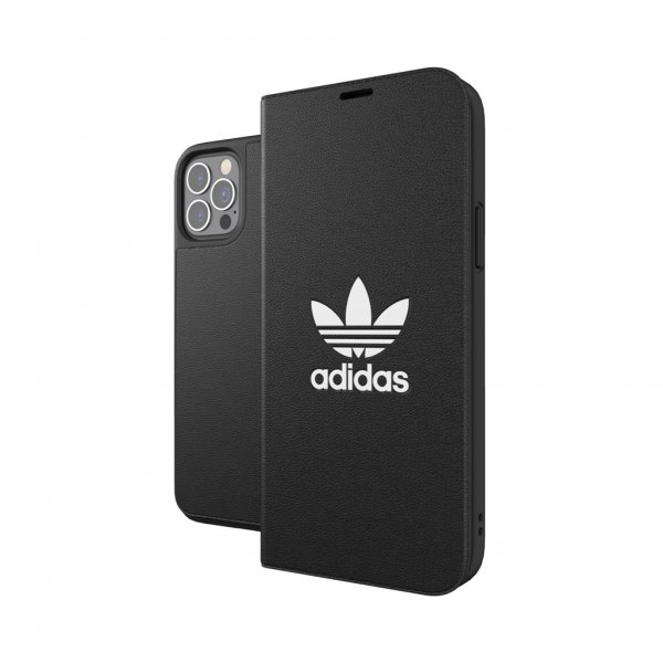 Adidas iPhone 12/iPhone 12 Pro Etui Booklet Case Basic Svart