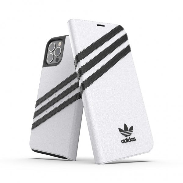 Adidas iPhone 12/iPhone 12 Pro Etui Bok Etui Hvit