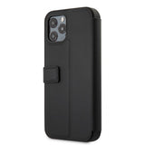Ferrari iPhone 12/iPhone 12 Pro Etui Logo Perforert Svart