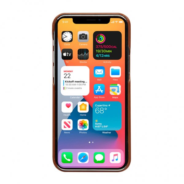 dbramante1928 iPhone 12/iPhone 12 Pro Etui Lynge Löstagbart Deksel Tan