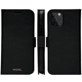 dbramante1928 iPhone 12/iPhone 12 Pro Etui New York Löstagbart Deksel Night Black