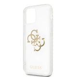 Guess iPhone 12/iPhone 12 Pro Deksel 4G Logo Gull Klar