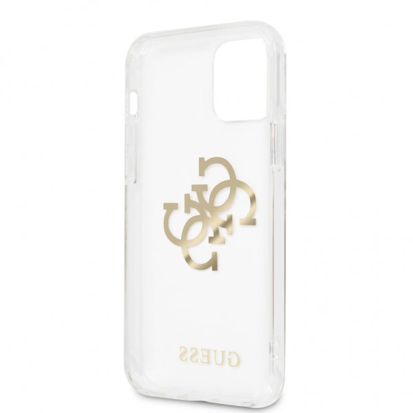 Guess iPhone 12/iPhone 12 Pro Deksel 4G Logo Gull Klar