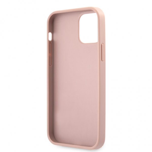 Guess iPhone 12/iPhone 12 Pro Deksel 4G Logo Saffiano Rosa