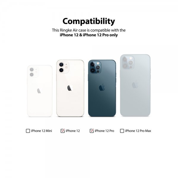Ringke iPhone 12/iPhone 12 Pro Deksel Air Clear