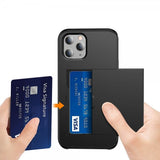 iPhone 12/iPhone 12 Pro Deksel Card Slide Svart