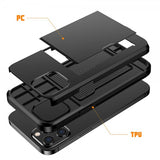 iPhone 12/iPhone 12 Pro Deksel Card Slide Svart