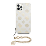 Guess iPhone 12/iPhone 12 Pro Deksel Chain Peony Gull