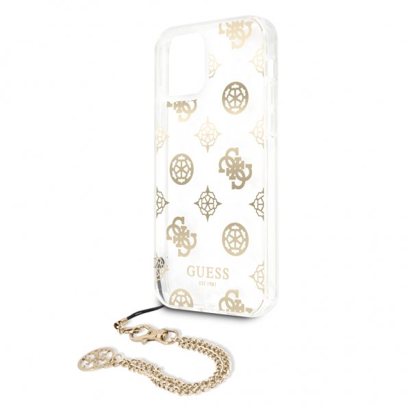 Guess iPhone 12/iPhone 12 Pro Deksel Chain Peony Gull