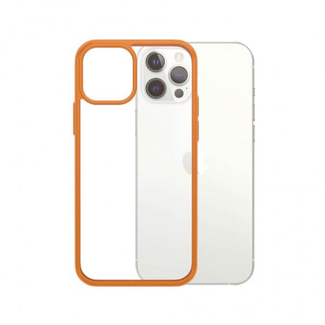 PanzerGlass iPhone 12/iPhone 12 Pro Deksel ClearCase Color PG Orange
