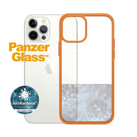 PanzerGlass iPhone 12/iPhone 12 Pro Deksel ClearCase Color PG Orange