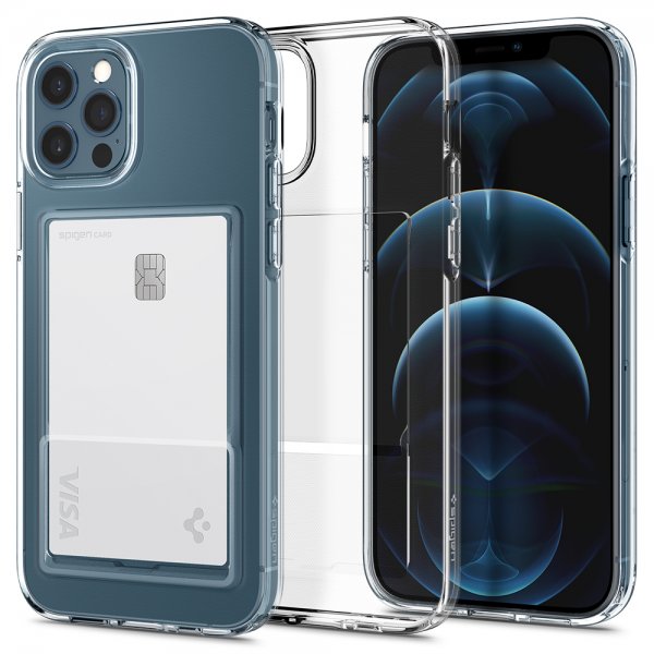 Spigen iPhone 12 iPhone 12 Pro Deksel Crystal Slot Crystal Clear
