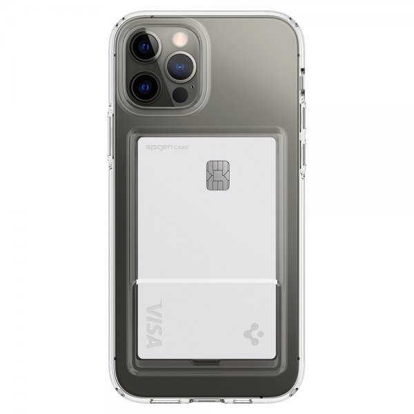 Spigen iPhone 12 iPhone 12 Pro Deksel Crystal Slot Crystal Clear