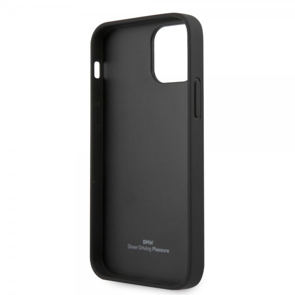 BMW iPhone 12/iPhone 12 Pro Deksel Debossed Stripes Svart