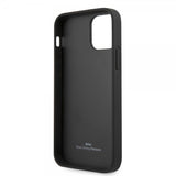 BMW iPhone 12/iPhone 12 Pro Deksel Debossed Stripes Svart