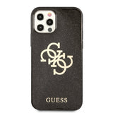 Guess iPhone 12/iPhone 12 Pro Deksel Full Glitter Svart