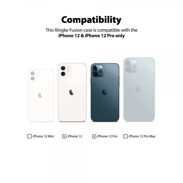 Ringke iPhone 12/iPhone 12 Pro Deksel Fusion Matte Clear