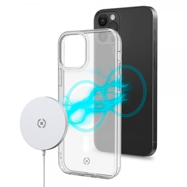 Celly iPhone 12/iPhone 12 Pro Deksel GELSKINMAG MagSafe Transparent