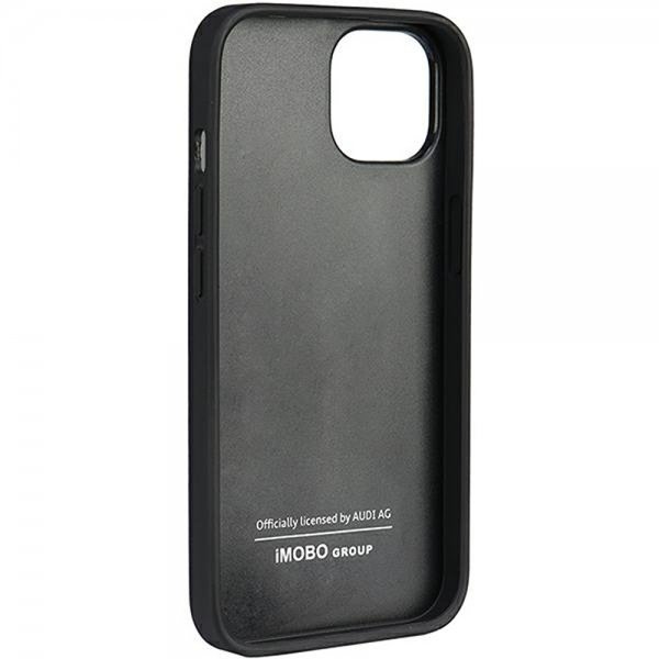 Audi iPhone 12/iPhone 12 Pro Deksel Genuine Leather Case Svart