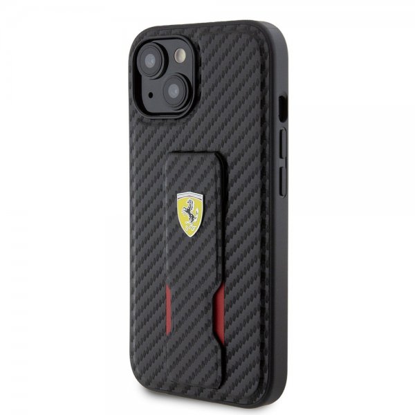 Ferrari iPhone 12/iPhone 12 Pro Deksel Grip Stand Function Svart