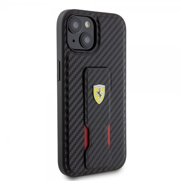 Ferrari iPhone 12/iPhone 12 Pro Deksel Grip Stand Function Svart