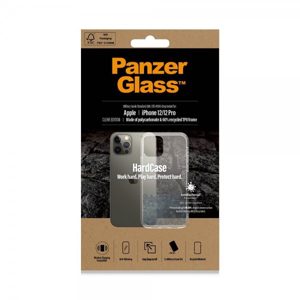 PanzerGlass iPhone 12/iPhone 12 Pro Deksel HardCase Klar