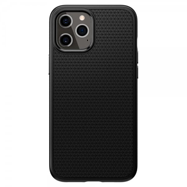 Spigen iPhone 12/iPhone 12 Pro Deksel Liquid Air Matte Black
