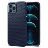 Spigen iPhone 12/iPhone 12 Pro Deksel Liquid Air Navy Blue