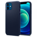 Spigen iPhone 12/iPhone 12 Pro Deksel Liquid Air Navy Blue