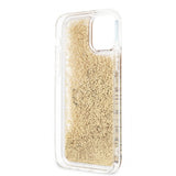 Guess iPhone 12/iPhone 12 Pro Deksel Liquid Glitter Gull Klar