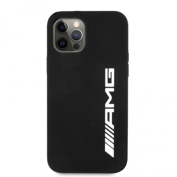AMG iPhone 12/iPhone 12 Pro Deksel Liquid Silicone Svart