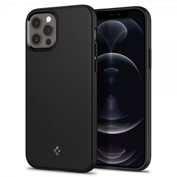Spigen iPhone 12/iPhone 12 Pro Deksel Mag Armor Matte Black