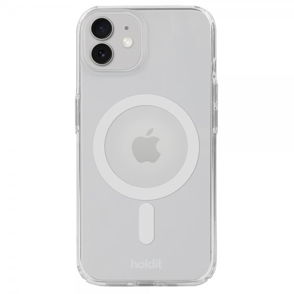 holdit iPhone 12/iPhone 12 Pro Deksel MagSafe Case Hvit Transparent